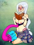 Tentacle anticipation blushing breasts_exposed glasses monster top_pulled // 749x1000 // 655.0KB