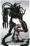 Heroine arms_restrained cum forced_oral ganassa half_naked lost_the_fight robot_monster // 997x1500 // 870.8KB