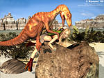 CGI bent_over blonde dinosaur from_behind monster rape scared surprised // 1024x768 // 259.6KB