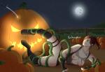 Halloween jack-o-lantern pumpkin tentacle_rape vines // 1000x688 // 113.4KB