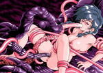 Tentacle Vaginal armpits blue_hair blush breast_squeeze captured censored cum cute exposed_anus eyes_closed giving_in glasses helpless huge_penis imminent_anal impending_anal legs_spread monster naked oral rape restrained suspension twintails white_skin // 450x320 // 26.4KB