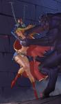arms_chained breasts_grabbed leaky_penis monster supergirl superhero torn_clothes torture // 655x1102 // 386.1KB