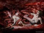 digestion meatwalls naked_women slimecovered swallowed_by_monster tentacle_rape trapped vore // 1600x1200 // 1.5MB