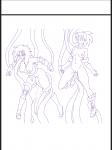 doodle drawing tentacles // 1536x2048 // 343.9KB