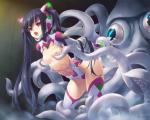 1girl nipple_touching tentacle_monster tentacles twintails // 850x680 // 180.9KB