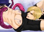 Leon_Kennedy Resident_Evil_4 male nipple_play tentacles // 800x582 // 125.8KB
