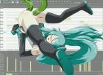 Hatsune_Miku Tentacle Vaginal Zone anal animated ass_up blushing closed_eyes double_penetration legs_apart moaning no_panties painted_nails short_skirt stockings thigh-highs uncensored willing // 920x670 // 887.6KB