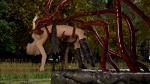 3D 3dzen CGI Tentacle blonde blood blood_well breast_latch creature elf forest monster restrained splash suspended undress well // 3840x2160 // 1.7MB