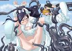 2_girls Pretty_Cure Tentacle Vaginal arms_up ass black_hair blonde_hair blush boots captured clenched_teeth closed_eyes cute imminent_anal open_mouth pussy_exposed rape small_breasts spread_legs suspension tears tentacle_monster topaz_eyes torn_clothes white_skin young // 800x565 // 81.7KB