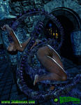 CGI Tentacle alien breeding monster suspension // 638x825 // 838.9KB