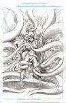 monochrome tentacle_rape warrior_woman // 1024x1583 // 516.7KB
