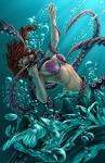 Tentacle mermaid neck underwater // 900x1391 // 358.0KB