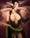 MTG Nisa_Revane clothes_pull cum cum_on_breasts exposed_pussy head_grab horse magic_the_gathering oral_penetration skirt_lift willing // 789x1000 // 753.3KB
