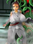 Star_Wars anticipation big_breasts fear fully_clothed rey tentacle_monster // 1280x1707 // 347.4KB
