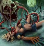 Halloween skull_heads tentacle_rape torn_clothes warrior_female // 968x1000 // 281.8KB