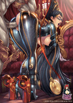 Jiggly_Girls bayonetta bent_over bodysuit breasts_exposed closed_eyes glasses monster open_mouth vaginal_penetration willing // 950x1343 // 401.8KB