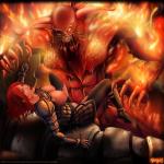 Demon_Beast artist_Vempire demon_rape warrior_female // 1000x1000 // 264.0KB