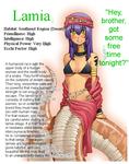 lamia monster_girl profile // 550x700 // 373.8KB