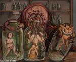 alien_monster artist_Faustie belly_bulge bottled naked_women oviposition pregnant tentacle_rape trapped // 1200x976 // 204.3KB