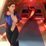Deanna_Troi Star_Trek alien_attack bleeding breasts_exposed necromorph scared torn_clothes // 1000x1000 // 664.6KB