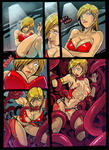 Tentacle anticipation blonde_hair comic elf legs_crossed open_mouth pointed_ears rape suspension topaz_eyes torn_clothes // 638x878 // 293.2KB