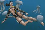 Lara_Croft anticipation artist_Marjorie_Greene breasts_exposed jellyfish underwater // 1200x814 // 148.2KB
