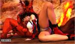 Final_Fantasy comic knot licking red_xiii short_skirt spread_legs tifa_lockhart wet white_panties willing // 1200x712 // 190.5KB