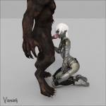 3D drow vaesark werewolf // 1200x1200 // 114.0KB