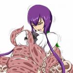 HSOTD Heroine Saeko animated artist_Trashup breasts_exposed in_peril meatwall no_penetration octopus swallowed tentacles torn_clothes vore // 500x500 // 408.9KB