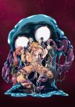 3girls Tentacles_and_witches cum_covered oral restrained tentacle_monster tentacles // 1060x1500 // 462.0KB