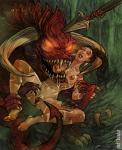Cho'Gath League_of_Legends boob_biting monster nidalee willing // 818x1000 // 250.1KB