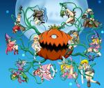 Halloween multiple_girls pumpkin tentacle_rape yugioh // 850x728 // 628.8KB
