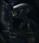 Facehugger Xenomorph alien breeding experiment male restrained unwilling // 1374x1500 // 1.2MB