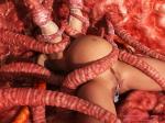 breasts_latch meatwall milking naked stomach_bulge super_heroine tentacle_rape // 1600x1200 // 1.8MB