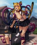 catgirl short_skirt tentacle_rape // 912x1100 // 560.9KB